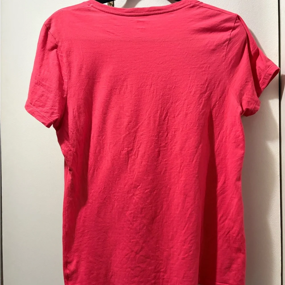 Hanes Orange Fitted Short Sleeve T-Shirt